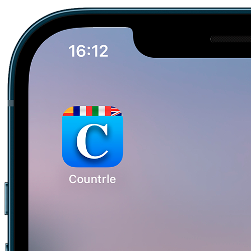 Captura de Countrle instalada en un iPhone